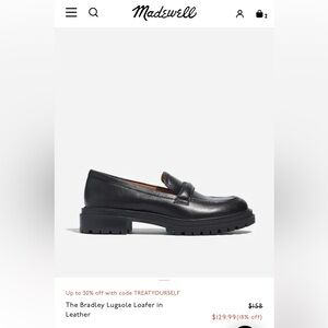 Madewell Bradley Lugsole Loafer in Leather